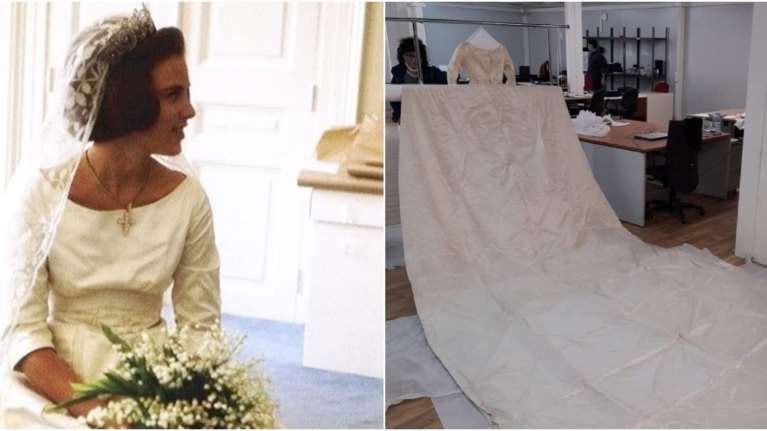 Άννα Μαρία: Βρέθηκε στο Τατόι το εντυπωσιακό νυφικό που φορούσε στον γάμο της με τον τέως βασιλιά Κωνσταντίνο [εικόνες]