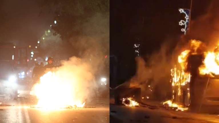 Επεισοδιακή νύχτα στο Μενίδι: Στις φλόγες αστικό λεωφορείο - Κάηκε μαγαζί στον Ασπρόπυργο [Βίντεο]