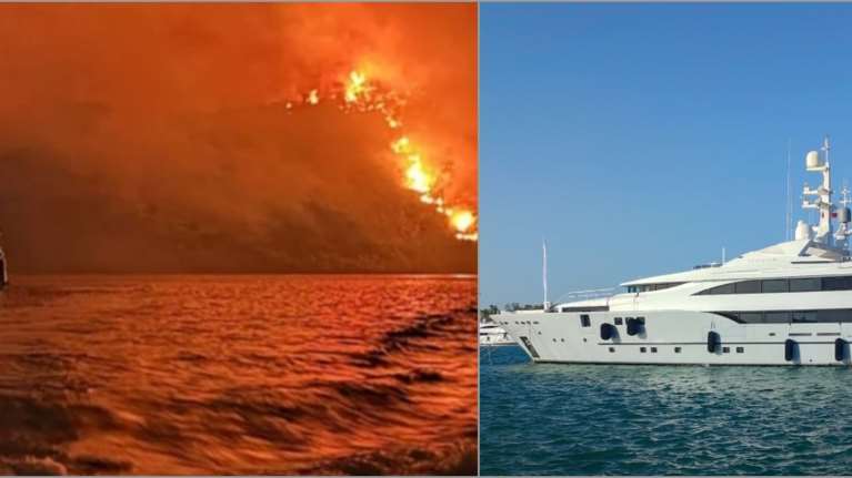 Εξελίξεις για τη φωτιά στην Ύδρα: Συνελήφθησαν 13 άτομα από τη θαλαμηγό από όπου έριξαν πυροτεχνήματα - Κατασχέθηκε το σκάφος