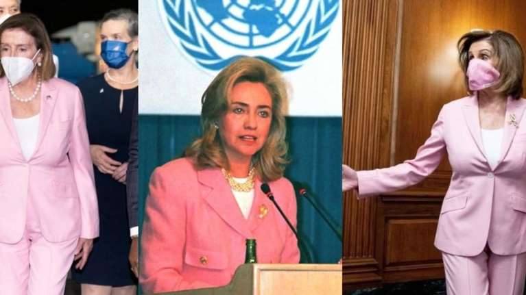 Η πολιτική του ροζ ταγιέρ: Πώς η Νάνσι αντέγραψε τη Χίλαρι για να επιβάλλει την ατζέντα της απέναντι στο Πεκίνο