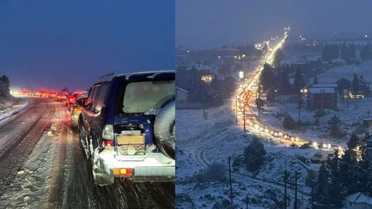 Αράχωβα: Ουρές χιλιομέτρων για εκατοντάδες επισκέπτες - &quot;Άμυαλοι&quot; χωρίς αλυσίδες κόλλησαν στο χιόνι και ταλαιπωρούν τον κόσμο