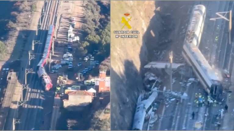 Τραγωδία στην Ισπανία: Βίντεο από drone αποκαλύπτει το εφιαλτικό σιδηροδρομικό δυστύχημα με τους 39 νεκρούς