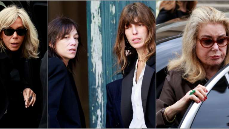 &quot;Ήρθα για να σου πω πως φεύγω...&quot; - Ήταν όλες εκεί στον αποχαιρετισμό της Τζέιν Μπίρκιν: Η Μπριζίτ, η Κατρίν και οι κόρες