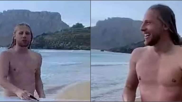 Τραγωδία στη Ρόδο: Οι τελευταίες ανέμελες στιγμές του 26χρονου λίγο πριν σκοτωθεί από κεραυνό ενώ έκανε SUP [Βίντεο]