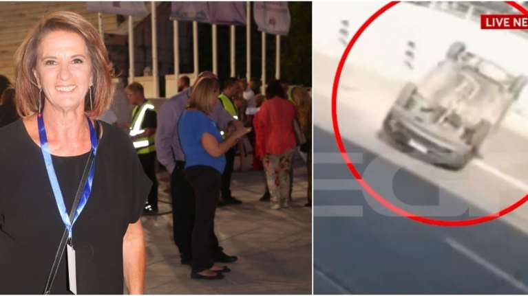 Χριστίνα Σούζη: Οι πρώτες εικόνες από το σοκαριστικό τροχαίο - Το αυτοκίνητο σερνόταν αναποδογυρισμένο [βίντεο]
