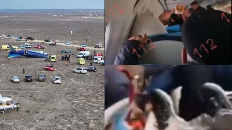 Καζακστάν: Σπαραχτικές εικόνες μέσα από το αεροπλάνο της Azerbaijan Airlines- Τις έστειλε στη γυναίκα του όταν έπεφταν [βίντεο]