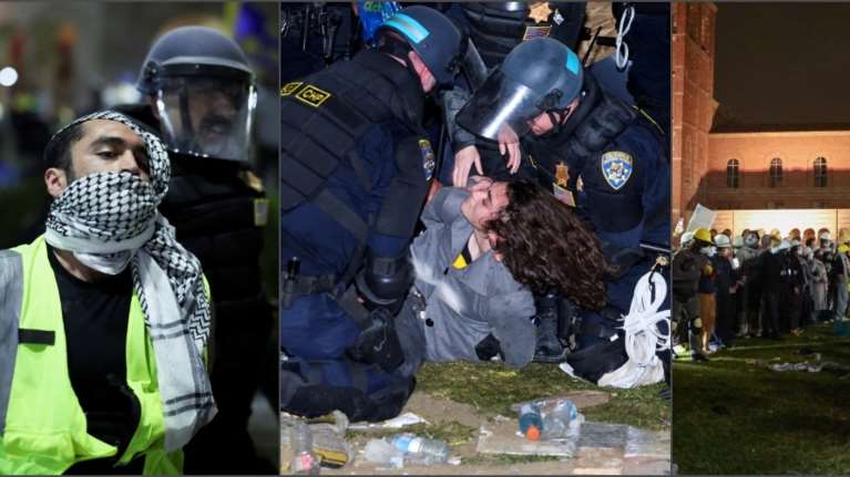 Πεδίο μάχης το φημισμένο Πανεπιστήμιο της Καλιφόρνια: Αγριες συγκρούσεις με τους φιλοπαλαιστίνιους φοιτητές [Βίντεο]