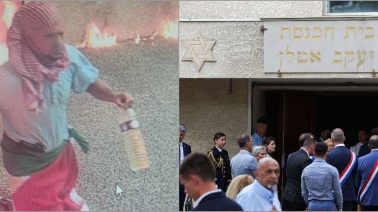Με παλαιστινιακή μαντίλα και μολότοφ στο χέρι ο ύποπτος για την επίθεση στη συναγωγή στη νότια Γαλλία