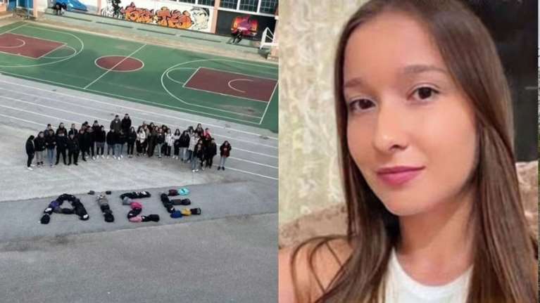 &quot;Καλό ταξίδι Αϊσέ&quot;- Συγκίνησαν οι μαθητές της Ξάνθης για την 19χρονη που σκότωσε ο αστυνομικός - Ζητούν δικαιοσύνη
