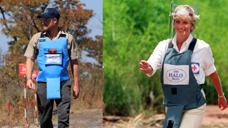 Στα βήματα της αξέχαστης μητέρας του: Ο πρίγκιπας Χάρι σε ναρκοπέδιο όπως είχε κάνει η Νταϊάνα πριν από 30 χρόνια