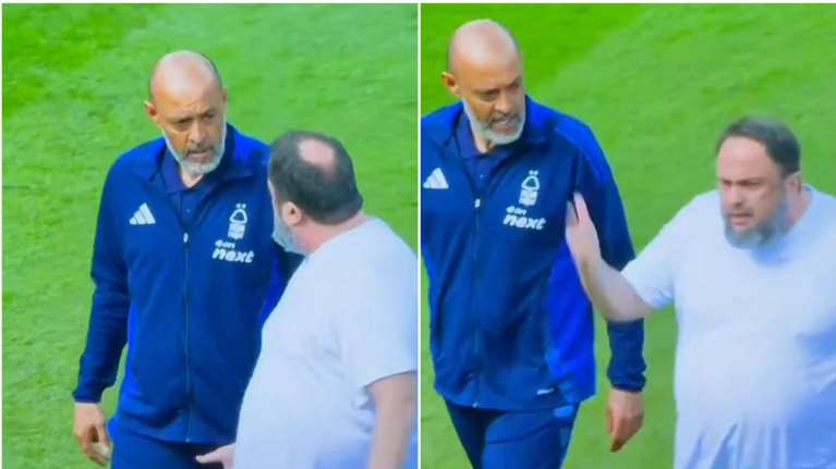 Νότιγχαμ: Η στιγμή που ο Βαγγέλης Μαρινάκης κατεβαίνει στον αγωνιστικό χώρο - Ο έντονος διάλογος με τον προπονητή [βίντεο]