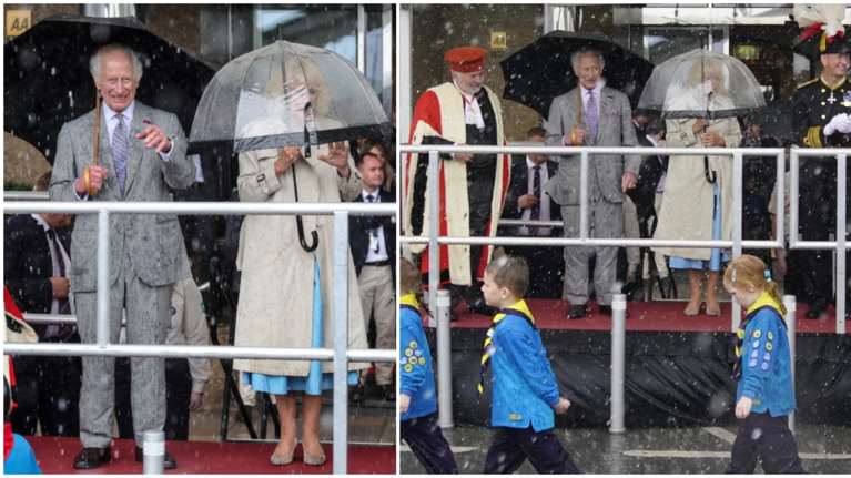 Έξαλλος ο Κάρολος: Η στιγμή που ο Βασιλιάς διατάζει φρουρό να βοηθήσει την Καμίλα να βάλει το παλτό της