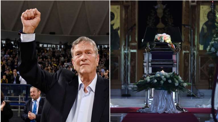 Το ελληνικό μπάσκετ αποχαιρετά τον Γιάννη Ιωαννίδη: Συντετριμμένη η σύζυγός του - Ποιοι έδωσαν το παρών [εικόνες]