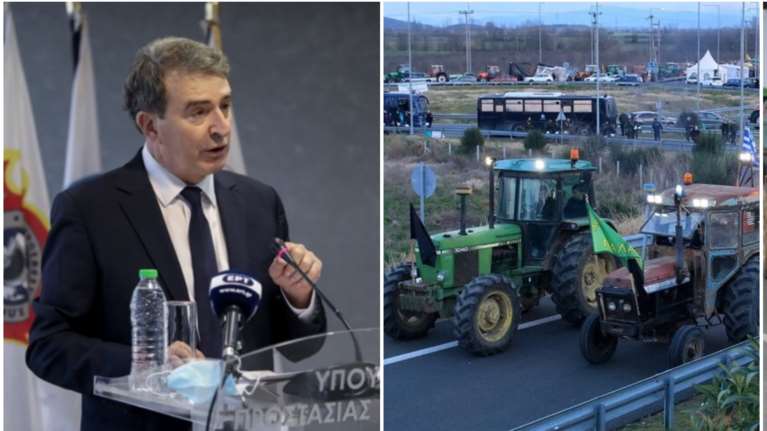 Χρυσοχοΐδης: &quot;Όχι&quot; για τα τρακτέρ στην Αθήνα – Αποφασισμένοι οι αγρότες να τα κατεβάσουν παρά το &quot;μπλόκο&quot;