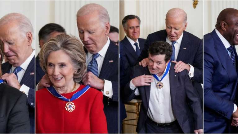 Ο Μπάιντεν απένειμε σε 19 προσωπικότητες το Μετάλλιο της Ελευθερίας - Βραβεύτηκαν Μέσι, Χίλαρι Κλίντον, Μπόνο, Μάτζικ Τζόνσον