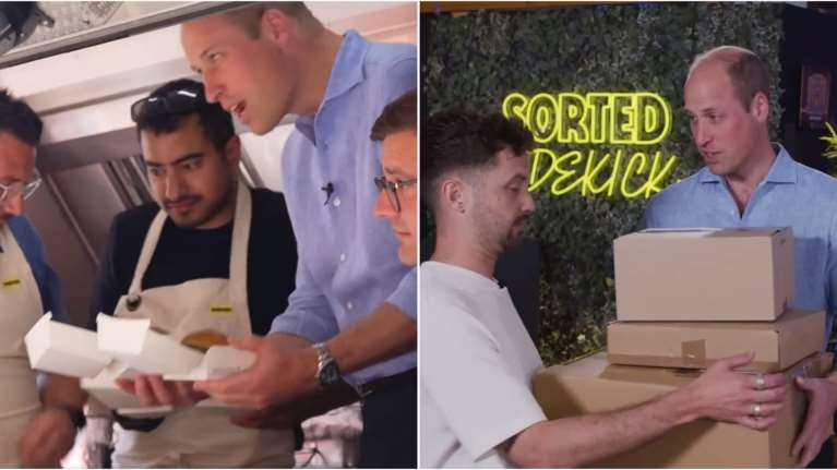 Πρίγκιπας Γουίλιαμ: Έφτιαξε μπέργκερ σε ανυποψίαστους περαστικούς σε καντίνα στο Λονδίνο [βίντεο]