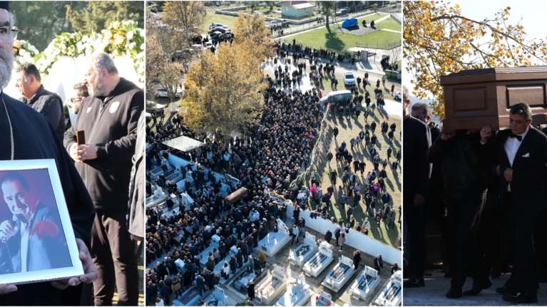 Βασίλης Καρράς: Λαοθάλασσα στην κηδεία του &quot;άρχοντα&quot; του λαϊκού τραγουδιού - Ποιοι διάσημοι είπαν το τελευταίο &quot;αντίο&quot;
