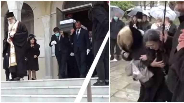 Μακελειό στη Γλυφάδα: Θρήνος στην κηδεία του καπετάνιου που θυσιάστηκε - Τραγικές φιγούρες η σύζυγος και οι 3 κόρες του