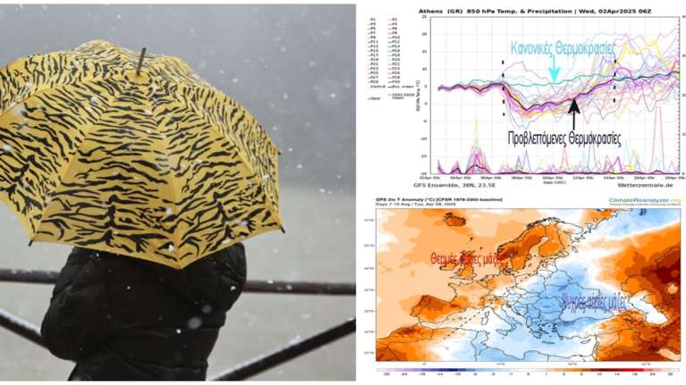 Καιρός: Ψυχρή εισβολή πολικής αέριας μάζας φέρνει βροχές, χαλάζι και χιόνια - Τι καιρό θα κάνει το Πάσχα