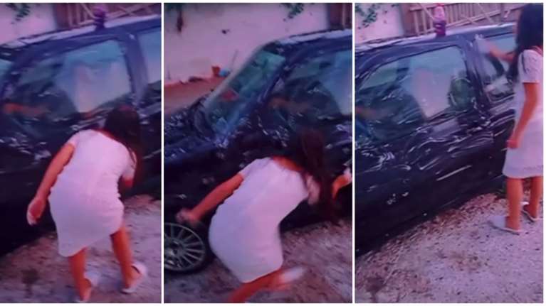 Ηλεία: Βίντεο-ντοκουμέντο με την 11χρονη να πλένει το αυτοκίνητο του 37χρονου λίγα λεπτά πριν την εξαφάνιση