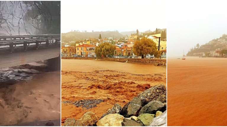 Κακοκαιρία Elias: Εγκλωβισμένοι κάτοικοι στην Εύβοια - Φουσκώνει ο Σπερχειός - Μήνυμα εκκένωσης &quot;112&quot; στο Σωτήριο Λάρισας