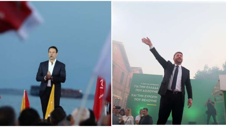 Κασσελάκης ή Ανδρουλάκης;- Ποιος είχε τη μεγαλύτερη συγκέντρωση στη Θεσσαλονίκη [εικόνες]