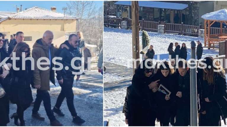 Θρήνος στην κηδεία του σμηναγού Τσιτλακίδη: Υποβασταζόμενη η σύντροφός του -  &quot;Ψηλά ψηλά&quot;, ψέλλιζε η μητέρα