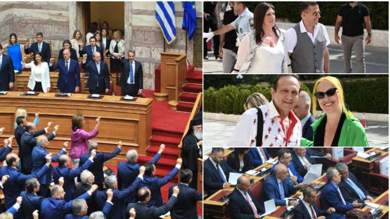 Ορκίστηκε η νέα Βουλή - Πρεμιέρα για τους βουλευτές [εικόνες]