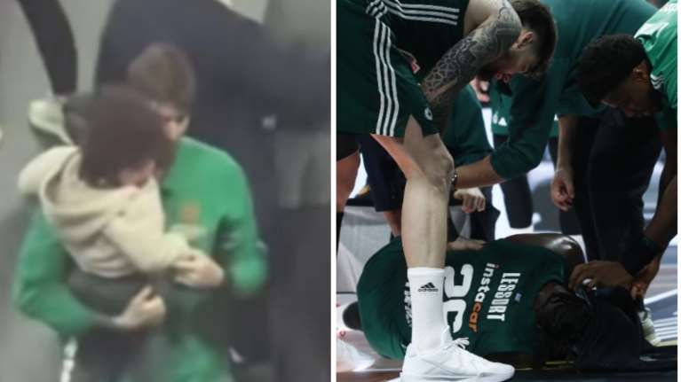 Η τρυφερή αγκαλιά του Χουάντσο στον γιο του Λεσόρ - Καταρρακωμένος ο Ισπανός μετά τον τραυματισμό του συμπαίκτη του