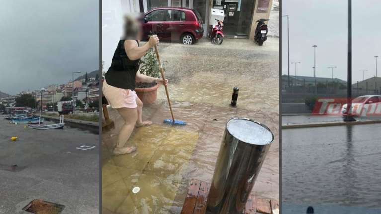 Κακοκαιρία Genesis: Δρόμοι ποτάμια στην Πάτρα, η θάλασσα βγήκε στην ξηρά στην Αμφιλοχία, &quot;σαρώνει&quot; τη Μαγνησία [δείτε live]