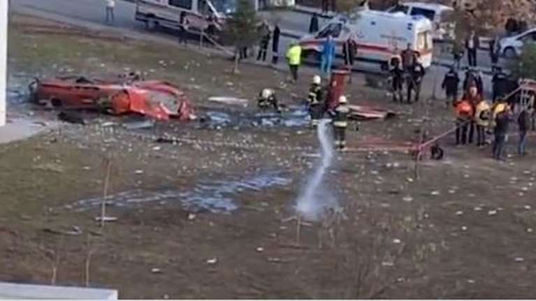Τουρκία: Συντριβή ελικοπτέρου σε προαύλιο νοσοκομείου με τέσσερις νεκρούς - Βίντεο ντοκουμέντο από τη στιγμή της πτώσης