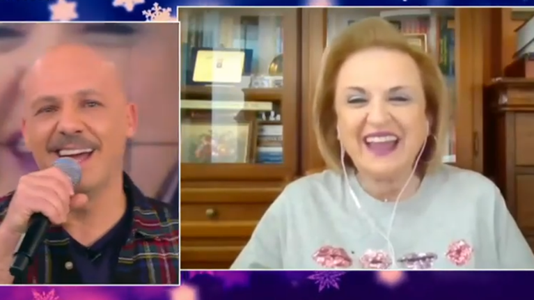 Άφωνος ο Νίκος Μουτσινάς: Βγήκε στην εκπομπή του η Ματίνα Παγώνη - "Με σχολιάζεις κάθε μέρα" [βίντεο]