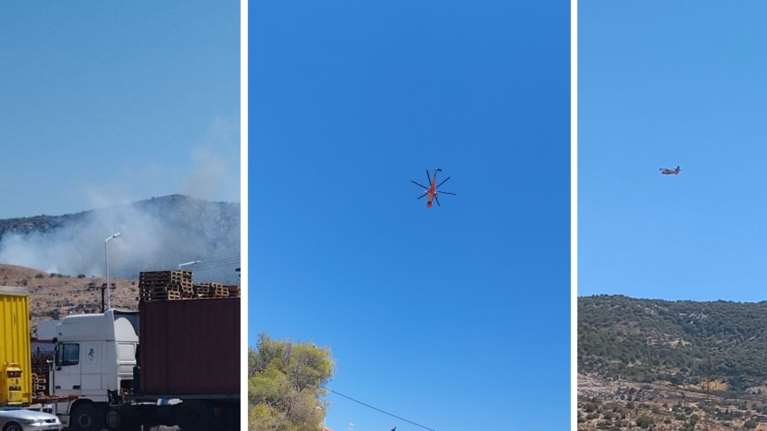 Υπό έλεγχο η φωτιά στην περιφερειακή οδό του Αιγάλεω, στα νεόκτιστα Ασπροπύργου