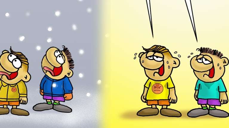 Αρκάς: Ο Θανασάκης λιώνει από τη ζέστη και λαχταρά το χιόνι