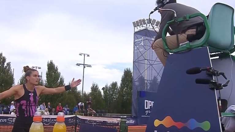 Μαρία Σάκκαρη: Έξαλλη με διαιτητή - &quot;Από όταν ήμουν μικρή είσαι εναντίον μου&quot; [Βίντεο]