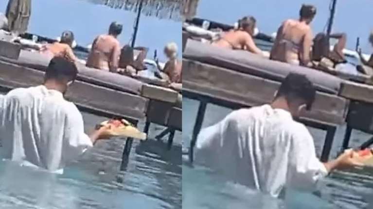 Τι λέει ο σερβιτόρος στη Ρόδο που παρέδωσε την παραγγελία μέσα στο νερό: Δεν με ενοχλεί αυτός ο τρόπος σερβιρίσματος