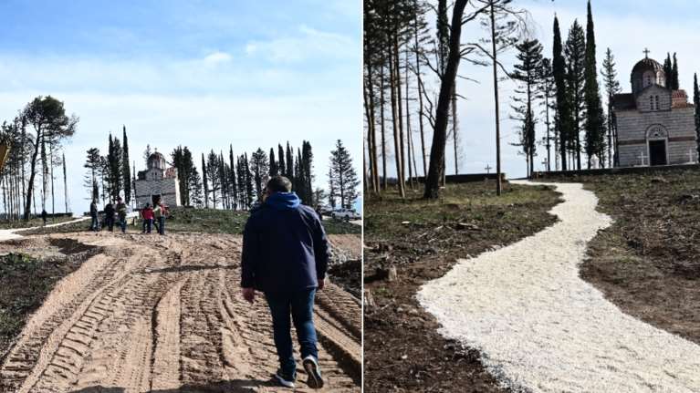 Πυρετώδεις προετοιμασίες για την ταφή του τέως βασιλιά Κωνσταντίνου - Αγνώριστο το Τατόι σε δύο μέρες [εικόνες-βίντεο]