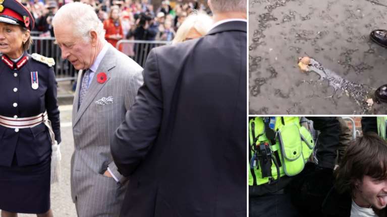 Βρετανία: Νεαρός πέταξε αυγά στον Βασιλιά Κάρολο και την Καμίλα [βίντεο]