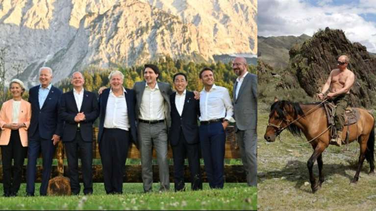 Τρολάρουν τον Πούτιν οι G7: &quot;Να βγάλουμε και εμείς τα ρούχα μας πάνω σε άλογο;&quot; [βίντεο]