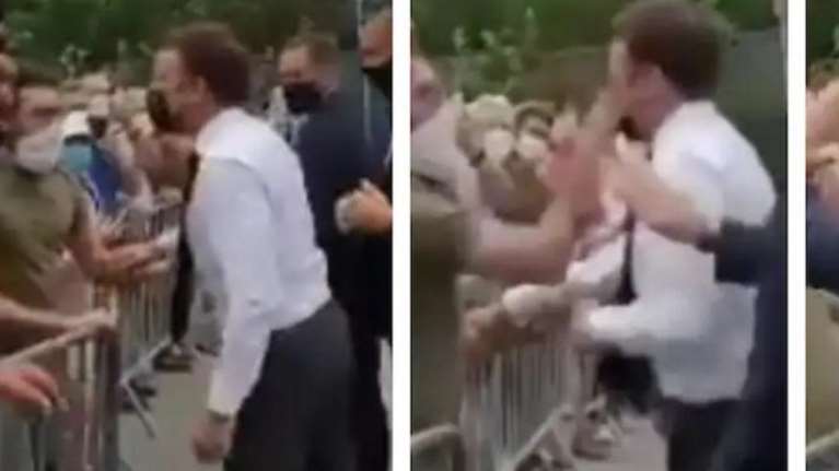 Aπίστευτο: Νεαρός χαστούκισε τον Γάλλο πρόεδρο Εμανουέλ Μακρόν στη διάρκεια περιοδείας του [Βίντεο]