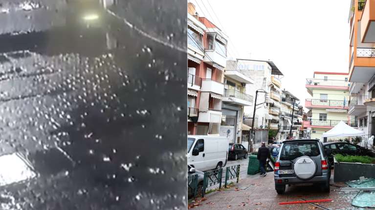 Βίντεο-ντοκουμέντο από την έκρηξη στον Εύοσμο: Ζημιές σε μαγαζιά, ΙΧ και σπίτια από το οστικό κύμα