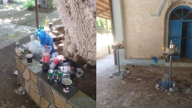 Νιγρίτα: Mετέτρεψαν το παρεκκλήσι του Αγ. Μανδηλίου σε... μπαρ και σκουπιδότοπο