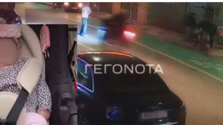 Βίντεο ντοκουμέντο: Τα 10 κρίσιμα δευτερόλεπτα πριν τη μοιραία παράσυρση του βρέφους από τη μηχανή στον Βόλο