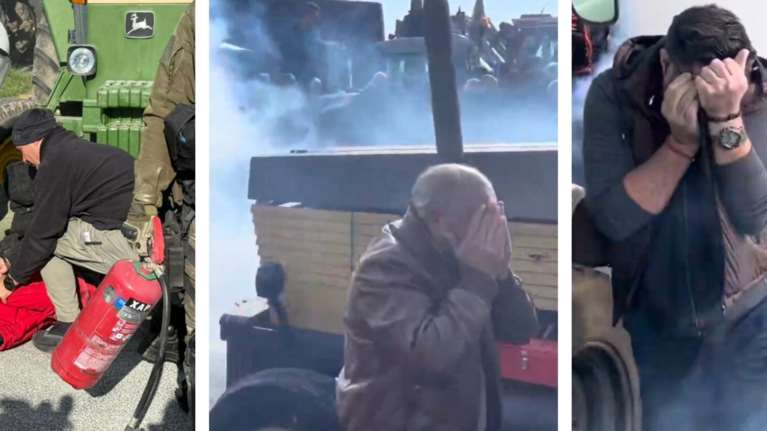 Με ένταση και επεισόδια η πρεμιέρα των αγροτικών μπλόκων: Χημικά στη Νίκαια, μία προσαγωγή στον Πλατύκαμπο