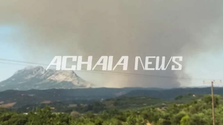 Μαίνεται η μεγάλη φωτιά στις Πόρτες Αχαΐας: Εκκενώθηκε προληπτικά το χωριό Βάλμη [εικόνες - βίντεο]