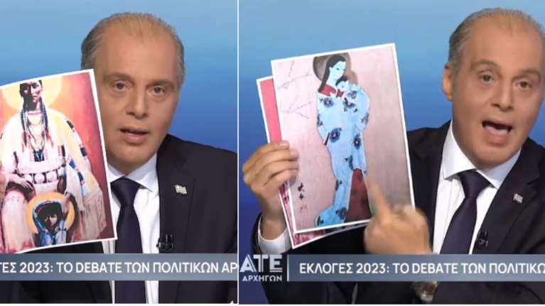 Η απάτη Βελόπουλου με την &quot;γκέισα&quot; και &quot;Ινδιάνα&quot; Παναγία - Τι πραγματικά απεικονίζουν οι εικόνες που έδειξε στο debate