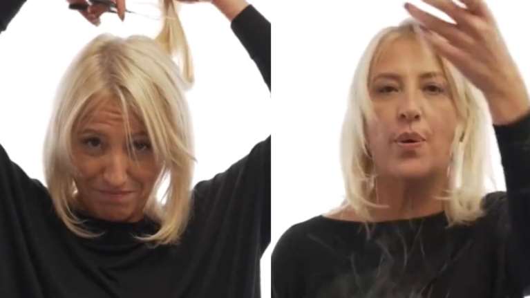 Η Ρένα Δούρου έκοψε τα μαλλιά της για τις γυναίκες στο Ιράν - Με μουσική υπόκρουση Bella Ciao [βίντεο]