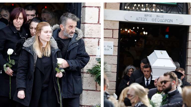 Σπαραγμός στην κηδεία του Άγγελου - Το τελευταίο αντίο στον τρίχρονο:  "Συγγνώμη για τον κόσμο μας, παιδί μου"