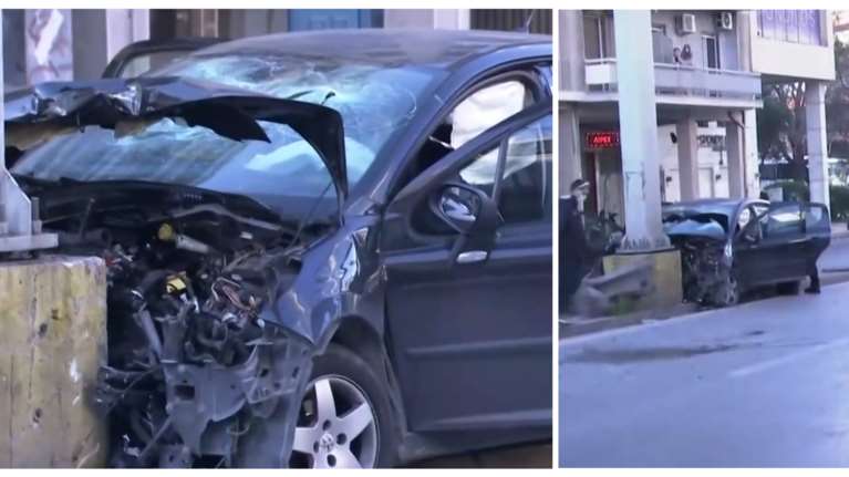 Θανατηφόρο τροχαίο στη Μεσογείων: IX έπεσε πάνω σε κολόνα - Ένας νεκρός και δύο τραυματίες [βίντεο]