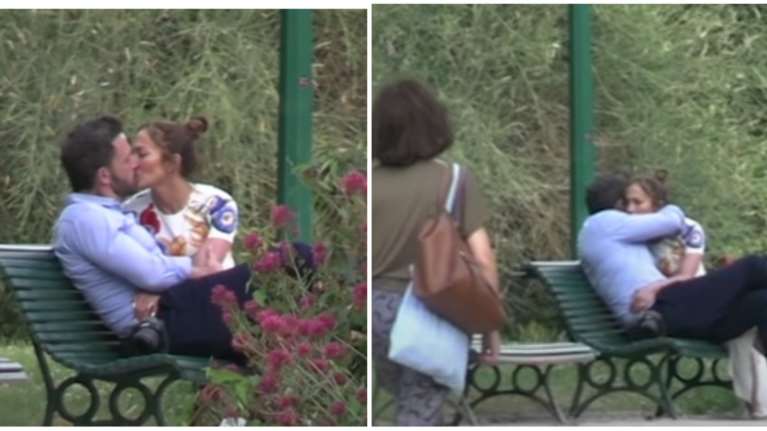 Τζένιφερ Λόπεζ - Μπεν Άφλεκ: Full in love στο Παρίσι - Τρυφερά φιλιά σε παγκάκι στο κέντρο της πόλης [βίντεο]